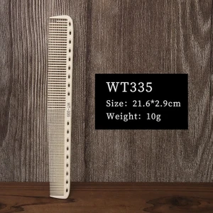 WT335 Profesyonel Berber Dükkanı Saç Kesme Tarak Sıçan Kuyruk Tarak Çift Taraflı Tarak Itme Kenar Düz Saç Tarak Saç Kesimi Seti (Yurt Dışından)