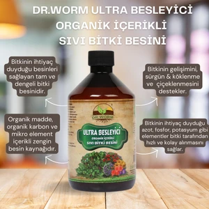 Dr. Worm Ultra Besleyici Organik İçerikli Sıvı Bitki Besini (Gübresi) 500 ml