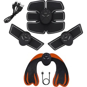 6 Kalça Ems Kas Stimülatörü Abs Toner USB Karın Sıkılaştırma Kalça Eğitmen Bacak Kol Göbek Egzersiz Masaj Basın Şekillendirme Egzersiz Ev Spor Salonu (Yurt Dışından)