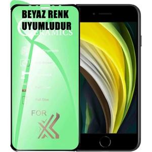 iPhone Se 2020 Ekran Koruyucu 9d Seramik Nano Tam Kaplayan Kavis Iphone Se 2020-BEYAZ
