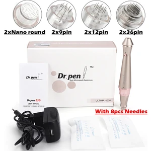 10 Adet 42PIN Dr. Kalem E30 Kablolu Mikro Iğne Derma Kalem Otomatik Dermapen Cilt Bakım Makinesi 8 Pcs Süngü Iğneler ile 5 Seviye Ayarı (Yurt Dışından)