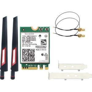 Wi-Fi 6e AX210 Kablosuz Kart 2400MBPS Bluetooth 5.2 Masaüstü Kiti 802.11AX 2.4g/5ghz/6ghz AX210NGW, 10DBI Antenli (Yurt Dışından)