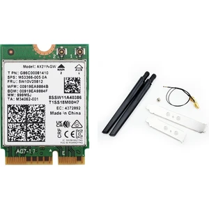 AX211NGW+ÇIFT Anten Wifi 6e M.2 Anahtar E Cnvio2 2.4ghz/5ghz Kablosuz Ağ Kartı 802.11AC Bluetooth 5.2 Adaptörü (Yurt Dışından)
