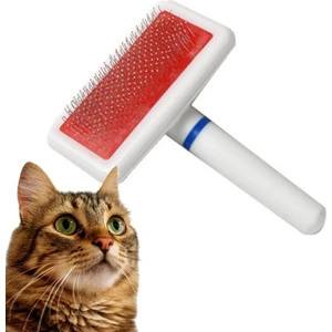 Kedi Köpek Tüy Tarama Fırçası Zarasız Ve Beyaz Telli Fırça