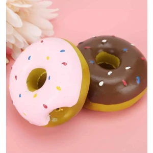 Köpek diş temizleyici ve çiğneme oyuncağı-Sağlam yapı-Estetik görünüm-Bushop Donut Çikolata