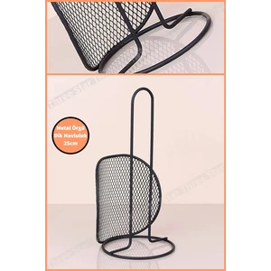 Siyah Renk Metal Modern 25CM Dik Havluluk Havlu Peçetelik Dik Havlu Peçetelik Dik Peçetelik