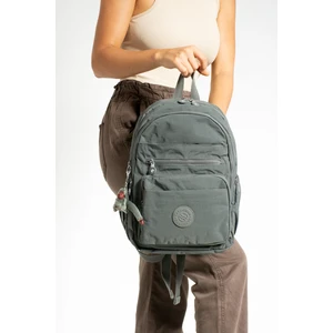Unisex Suya Dayanıklı Kumaş Çok Gözlü Laptop Bölmeli Orta Boy Seyahat ve Okul Çantası