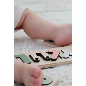 Tosbiq Baby Eğitici Oyuncak Ahşap İsimlik 3-4-5 Harf Soft Çocuk için Montessori Oyuncak Kişiselleştirilmiş Ürün