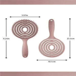 Lolipop Tarak 3 Boyutlu Saç Açma Tarama Fırçası Kuaför Tarak Fırça Saç Açma Pembe XLT861