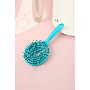 Lolipop Tarak 3 Boyutlu Saç Açma Tarama Fırçası Kuaför Tarak Fırça Saç Açma Mavi XLT862