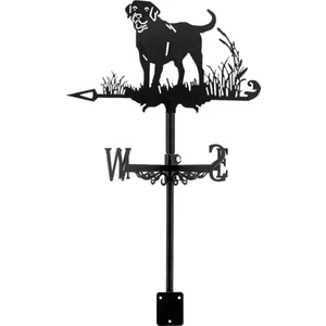 Köpek Metal Rüzgar Gülü, Rüzgar Gülü Siluet, Açık Bahçe Çiftliği Için Bahçe Dekoratif Rüzgar Yönü Göstergesi (Yurt Dışından)