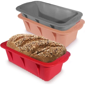 3 Paket Ekmek Tavası Somun Tavası Silikon Pişirme Için Silikon Ekmek Somun Tavası Ev Yapımı Kekler, Ekmekler, Köfte (Yurt Dışından)