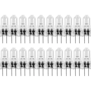 Humble 20 Adet G4 Halojen Ampuller, 20W 12V Halojen Ampuller 2 Pin Şeffaf Lamba (Yurt Dışından)