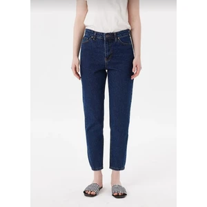 Likralı Mom Jean Pantolon