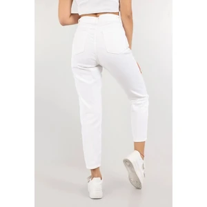 Likralı Mom Jean Pantolon