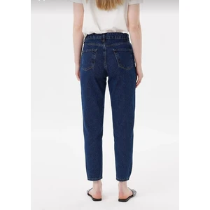 Likralı Mom Jean Pantolon