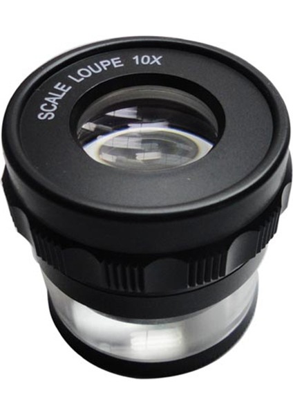10X Standlı Ölçüm Büyüteci Ölçekli Büyüteç, LED Işıklı Büyüteç 10X Ölçekli Büyüteçli (Yurt Dışından)