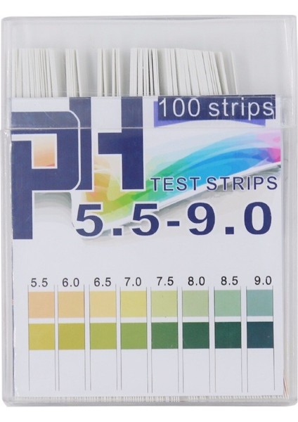 100 Şerit 5.5-9.0 Ph Alkali Asit Göstergesi Kağıt Su Tükürük Turnusol Test Kiti Ph Test Kağıdı 20% Kapalı (Yurt Dışından)
