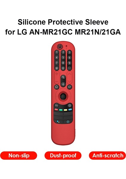 Lg AN-MR21GC MR21N/21GA Için Silikon Kılıf Uzaktan Kumanda Koruyucu Kapak Lg OLED Tv Uzaktan An MR21GA (Kırmızı) (Yurt Dışından) fırsatları