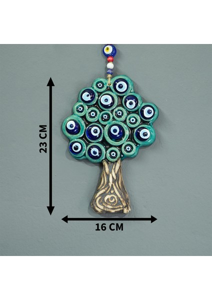 Hayat Ağacı Seramik Duvar Süsü Dekoratif Duvar Süsü Duvar Süsü Kapı Süsü Nazar Boncuğu Hediyelik