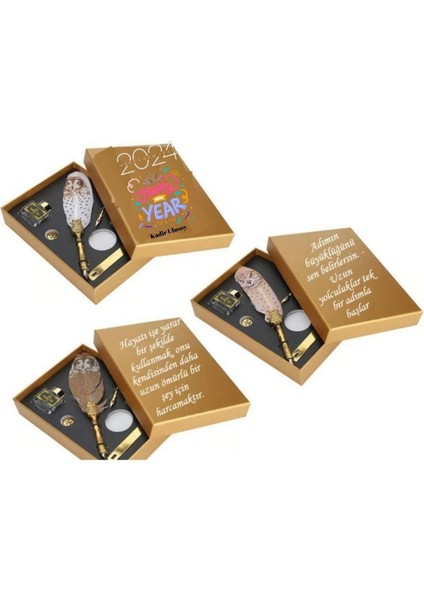 Yeni Yıl Hediyesi Baykuş Desenli Tüylü Divit Kalem Set fiyatları