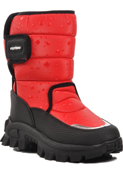 1377-F Kırmızı Çocuk Kar Botu modelleri