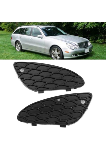 Ön Sol ve Sağ Tampon Izgarası Ekleme Örgü Kapak Mercedes-Benz E-Class Için W211 E320 E350 E500 2003-2006 (Yurt Dışından)
