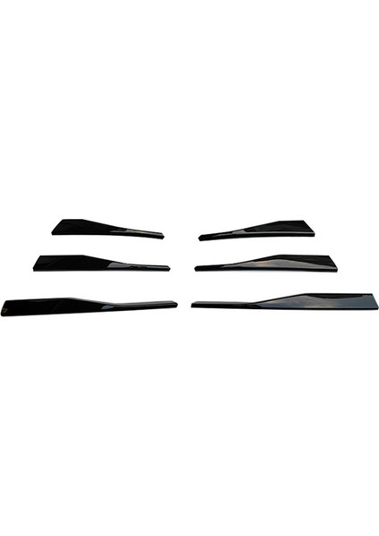 Araba Parlak Siyah Ön Tampon Spoiler Alt Izgara Sis Lambası Kaş Trim Kapakları-Vw Golf Mk8 2021 2022 (Yurt Dışından)