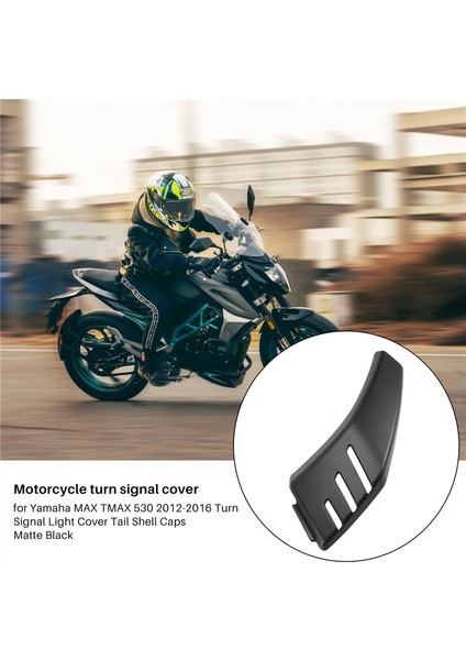 Yamaha T-Max Tmax 530 2012-2016 Dönüş Sinyali Işık Kapağı Kuyruk Kabuk Kapakları Mat Siyah (Yurt Dışından)