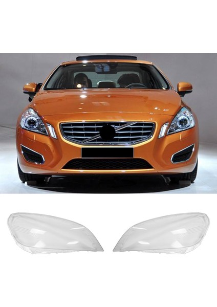 Volvo Için S60 V60 S60L 2009-2013 Araba Sol Ön Far Kapağı Şeffaf Abajur Kabuk Cam Lens Far Kapağı (Yurt Dışından)