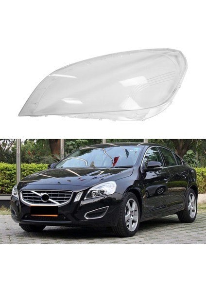 Volvo Için S60 V60 S60L 2009-2013 Araba Sol Ön Far Kapağı Şeffaf Abajur Kabuk Cam Lens Far Kapağı (Yurt Dışından)