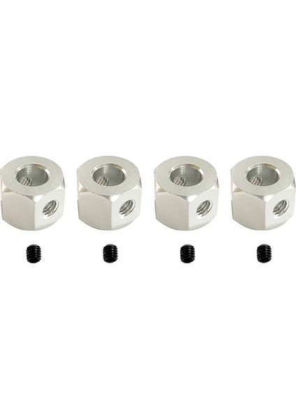 Adet 5mm Ila 12MM Metal Birleştirici Tekerlek Göbeği Altıgen Adaptör Için D12 C14 C24 B14 B16 Mn D90 D91 Rc Araba Yükseltme Parçaları, Gümüş (Yurt Dışından)