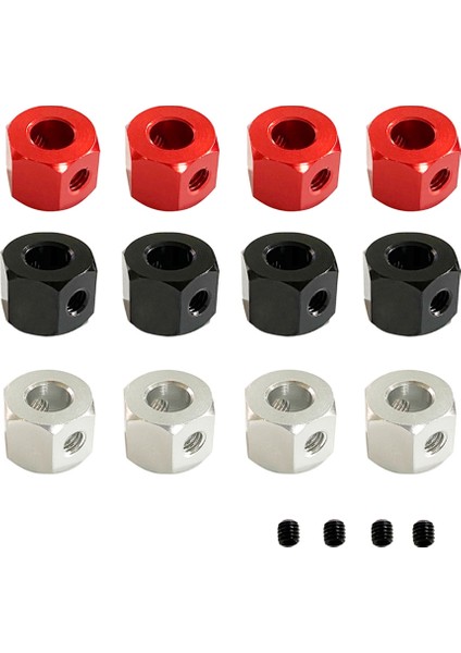 Adet 5mm Ila 12MM Metal Birleştirici Tekerlek Göbeği Altıgen Adaptör Için D12 C14 C24 B14 B16 Mn D90 D91 Rc Araba Yükseltme Parçaları, Gümüş (Yurt Dışından) fiyatları