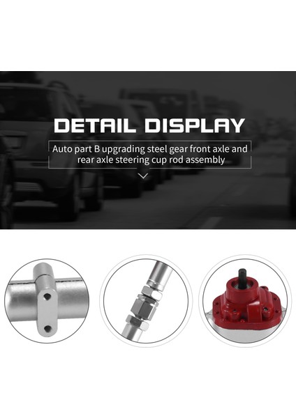 Yükseltme Çelik Dişli Ön ve Arka Köprü Aks Direksiyon Çubuğu Seti Mn D90 D99 MN90 MN99S 1/12 Rc Araba Yedek Parçaları, B (Yurt Dışından) fırsatları