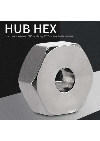 Alüminyum Alaşımlı 12MM Birleştirici Tekerlek Hub Hex Adaptörü Yükseltmeler Için 144001 1/14 Rc Araba Yedek Parçaları, Gri (Yurt Dışından) fiyatları