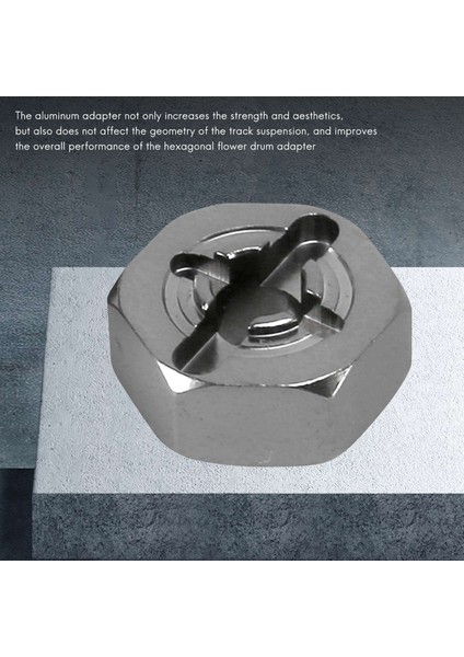 Alüminyum Alaşımlı 12MM Birleştirici Tekerlek Hub Hex Adaptörü Yükseltmeler Için 144001 1/14 Rc Araba Yedek Parçaları, Gri (Yurt Dışından) modelleri