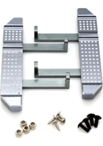 Metal Pedal Yan Plaka Kaydırıcı Mn D90 Mn-90 MN98 MN99 MN99S 1/12 Rc Araba Yükseltme Parçaları Aksesuarları Gümüş (Yurt Dışından)