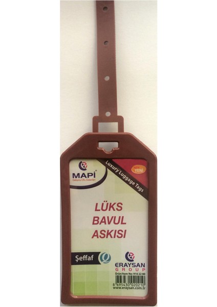 Lüks Bavul Askısı (Plastik) 45X85 Kahve Tekli