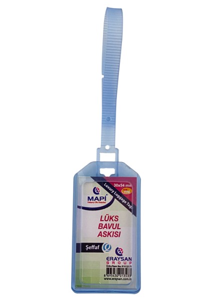 Lüks Bavul Askısı (Plastik) 35X54 Şeffaf Tekli