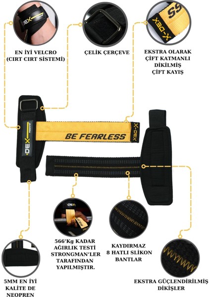 T-Grips Lifting Straps Halter Kayışı 2'li Paket