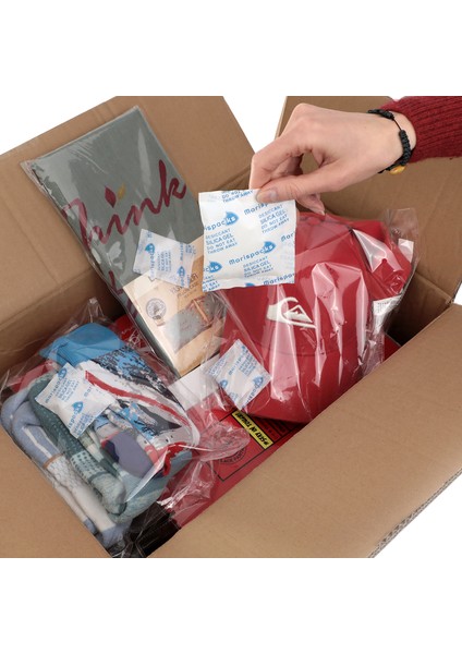 10 G x 25 Adet Silikajel Nem Alıcı Paket (Nonwoven, Metalize Doypack Ambalajda)