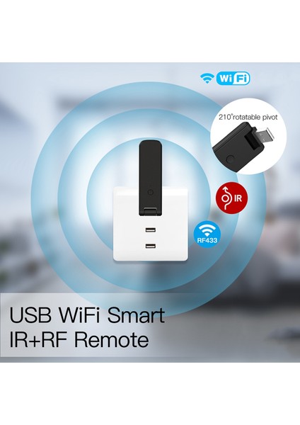 Tuya Akıllı Rf Ir Uzaktan Kumanda Wifi USB Güç Akıllı Ev Klima Tv Için Lg Tv Desteği Alexa, Google Home (Yurt Dışından) indirimleri