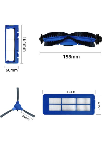 Robovac 11S Max Robovac 15C Max 30C Max G30 Edge G10 Hibrit Robot Süpürge Için Aksesuar Kiti (Yurt Dışından)