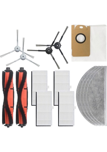 Filtre R1 R1A Aksesuarları Yedek Parça Robotlu Süpürge Yedek Toz Torbası Hepa Filtre Paspas Paçavra (Yurt Dışından)