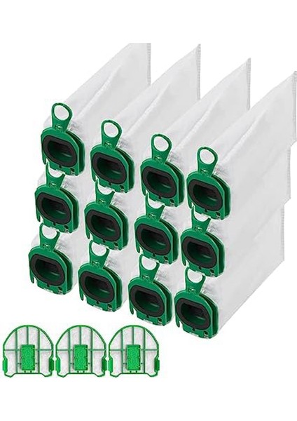Kobold VB100 100 Için Elektrikli Süpürge Torbaları 3 Motor Koruma Filtreli Filtre Torbaları Yedek Toz Torbaları (Yurt Dışından)