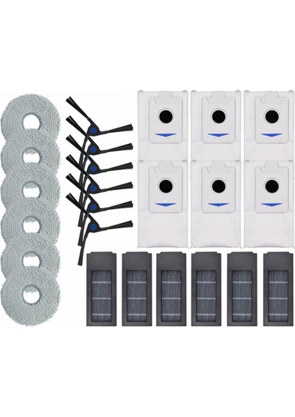 Yan Fırça Paspas Sterilizasyonu Hepa Filtre Toz Torbası Deebot X2 / X2 Omni / X2 PRO/DEX86 Yedek Parça Aksesuarları (Yurt Dışından)