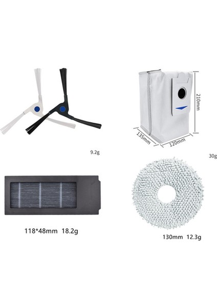 Yan Fırça Paspas Sterilizasyonu Hepa Filtre Toz Torbası Deebot X2 / X2 Omni / X2 PRO/DEX86 Yedek Parça Aksesuarları (Yurt Dışından) indirimleri