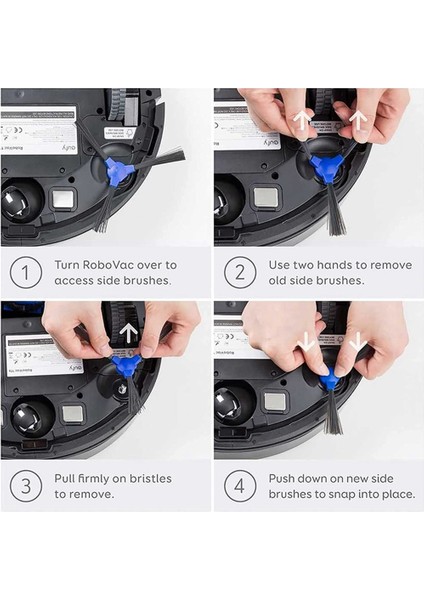 Robovac G10 Hibrit Robot Süpürge Parçaları Aksesuarları Için Elektrikli Süpürge Yan Fırçası (Yurt Dışından)