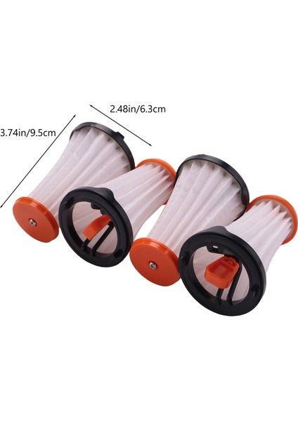 Rapido ve Ergorapido Elektrikli Süpürgeler Için 4'lü Yedek Filtre, Aef 144, EF144 (Yurt Dışından)