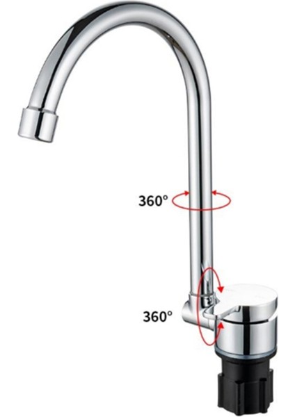 Bakır Musluk High-End Katlanır Musluk Su Musluğu 360 Derece Soğuk Sıcak Su Musluk Deniz Tekne Yat 1006 (Yurt Dışından)